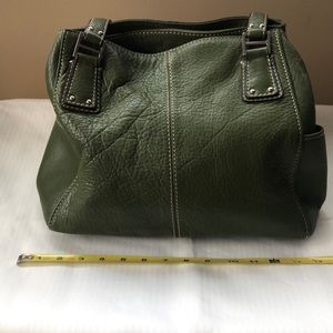 Fossil avocado green leather tote satchel bag style ZB9964
